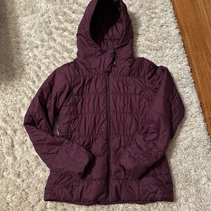 Columbia Purple Puffer Jacket with Hood